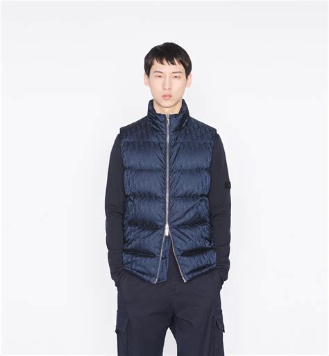 dior sleeveless jacket|Dior Oblique Sleeveless Down Jacket Navy Blue Technical .